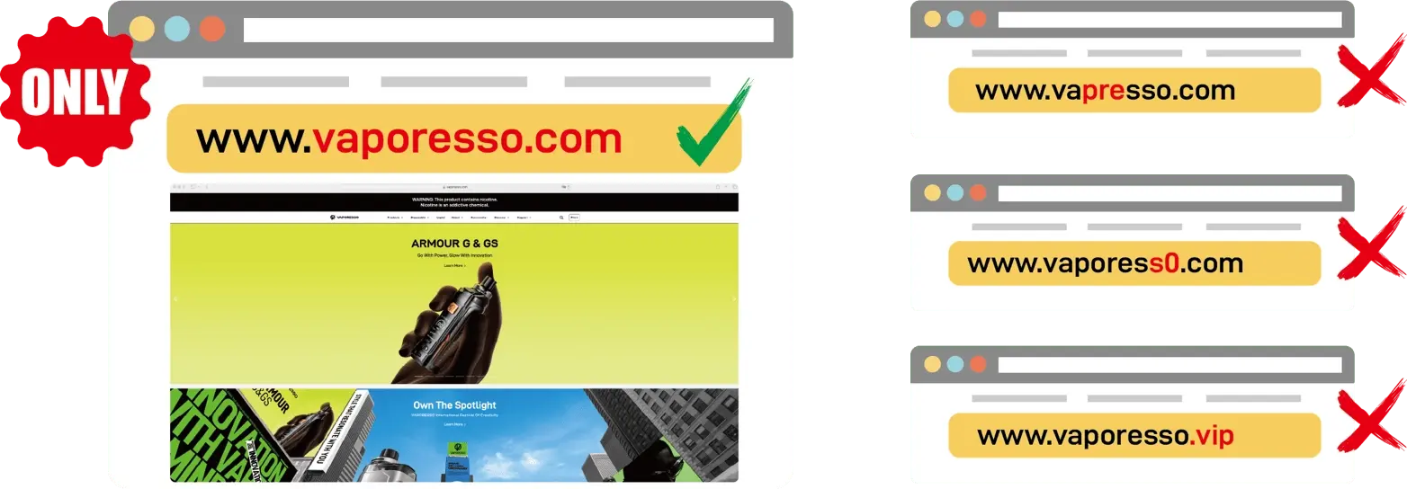 vaporesso product anti-counterfeiting verification